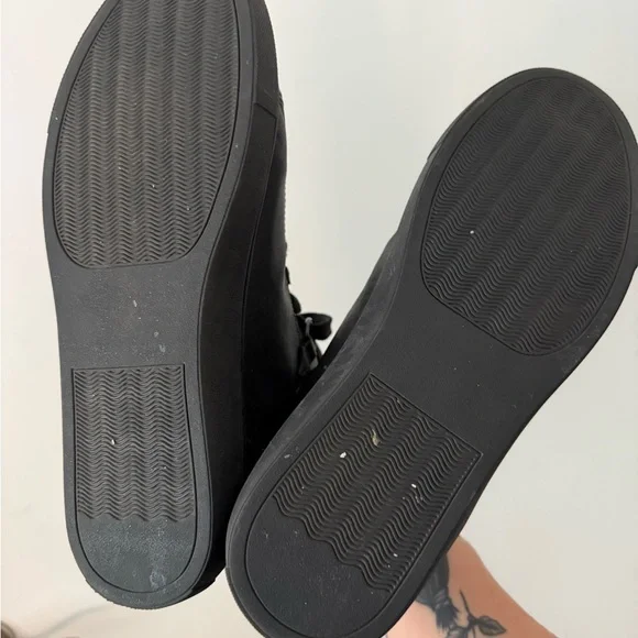 Strange Cvlt Matte Black Chelsea Spooky High Top Sneakers Size 9 - Picture 6 of 10